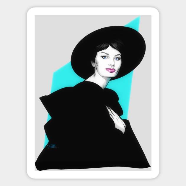 Sophia Loren - An illustration by Paul Cemmick Sticker by PLAYDIGITAL2020